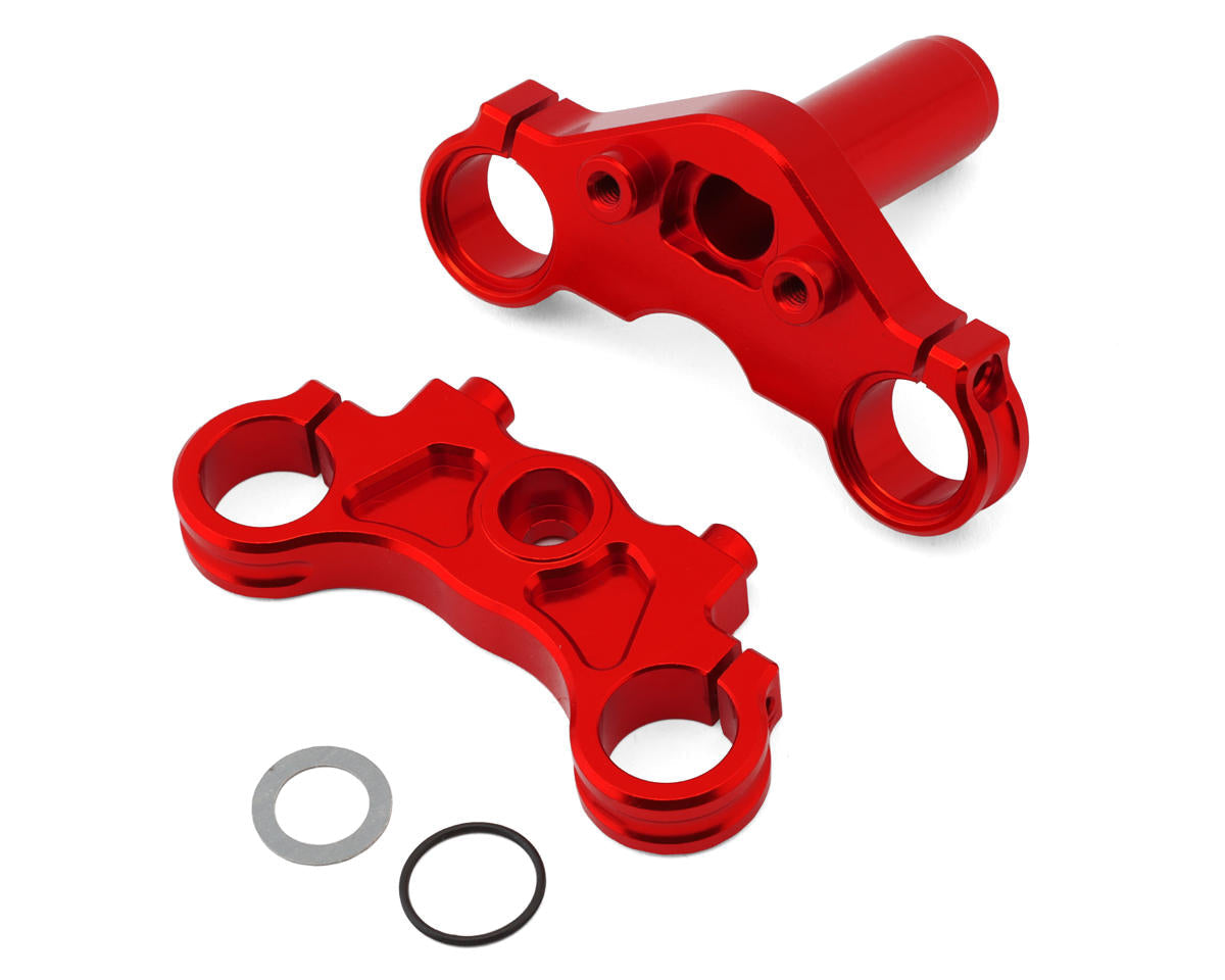 LOS364002 Losi Aluminium Triple Clamp Set, Red, ProMoto-MX Losi