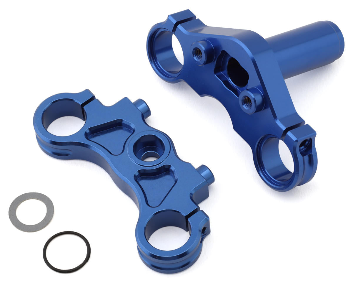 LOS364003 Losi Aluminium Triple Clamp Set, Blue, ProMoto-MX Losi