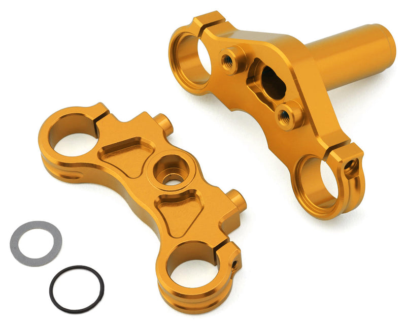 LOS364005 Losi Aluminium Triple Clamp Set, Gold, ProMoto-MX