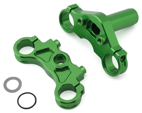 LOS364008 Losi Aluminium Triple Clamp Set, Green, ProMoto-MX