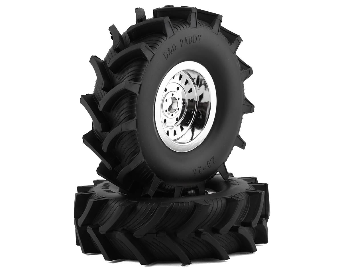 LOS44003 Losi Premounted D and D Paddy Tire with Foam, 2pcs, LMT Mega Losi