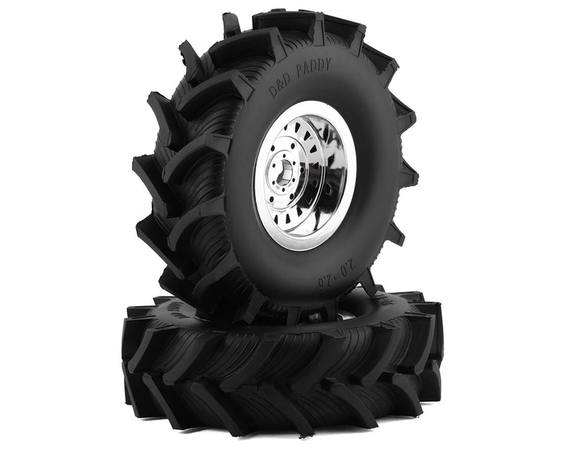 LOS44003 Losi Premounted D and D Paddy Tire with Foam, 2pcs, LMT Mega