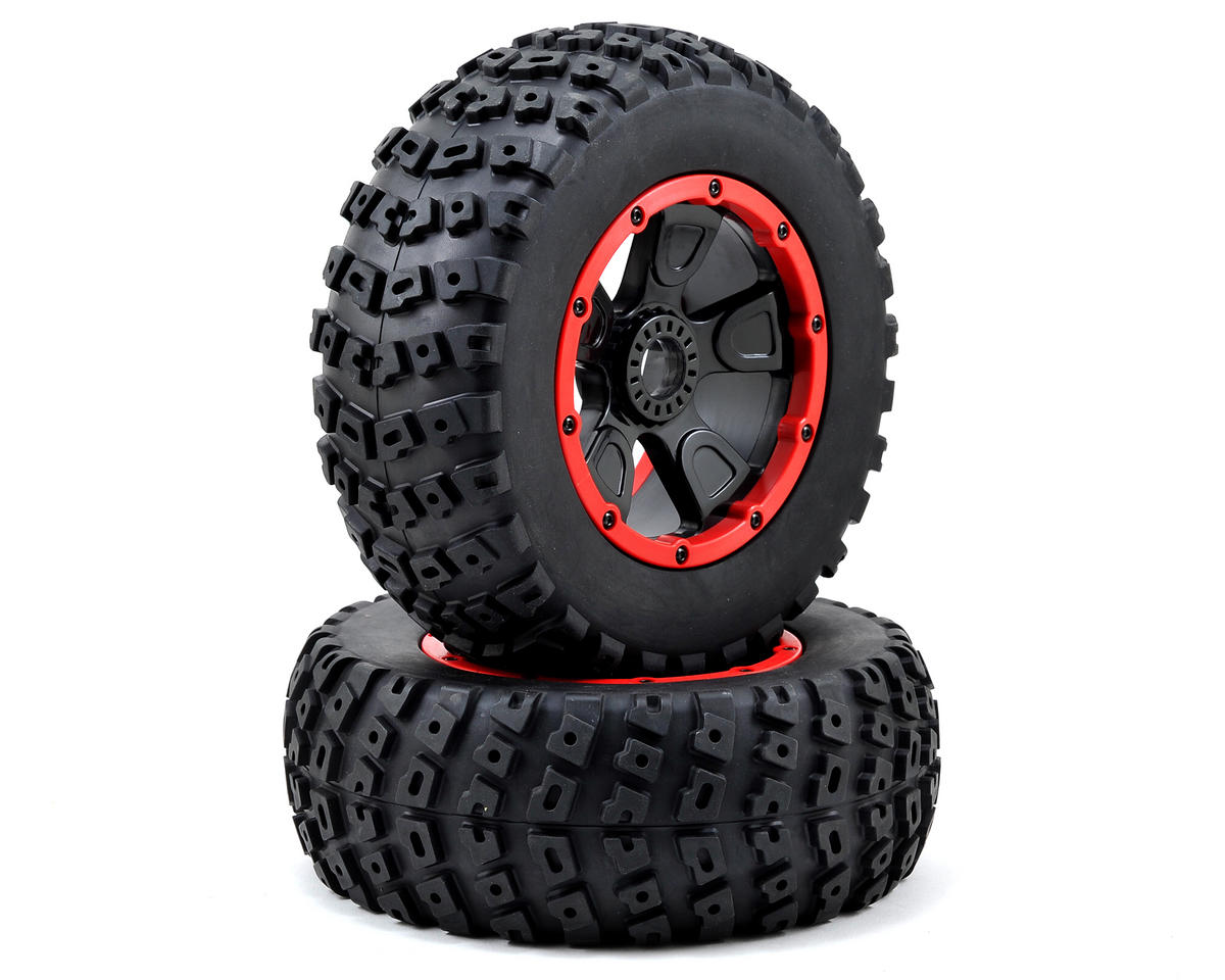 LOS45004 Losi Left and Right Tire (1ea), Premounted, 1,5 4wd DB XL Losi
