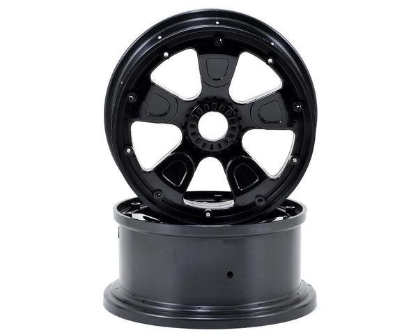 LOS45005 Losi Wheel/Beadlock, Black (2), 1, 5 4wd DB XL