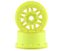 LOS45024 Losi Wheel and Beadlock Set, Flo Yellow (2), 5ive-T 2.0 Losi