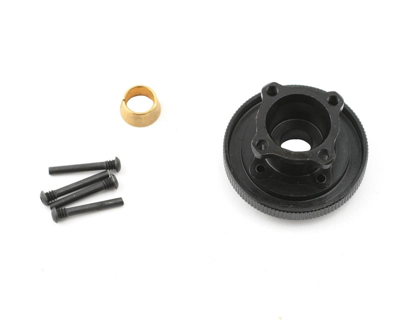 LOSA9102 Losi Flywheel and Collet, Steel, 4 Shoe, 8B, 8T