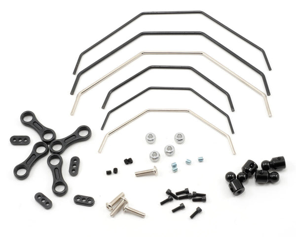 LOSB2222 Losi Fr/R Sway Bar Kit, 10-T, Clearance