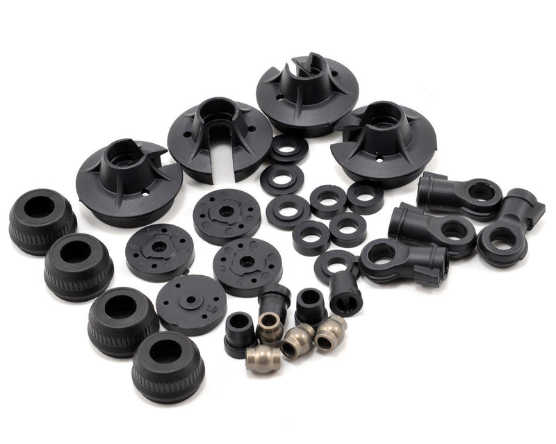 LOSB2855 Losi Shock Plastics & Balls (4) 5TT