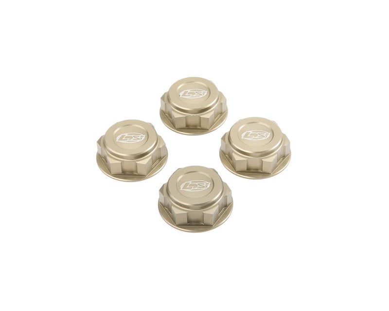 LOSB3228 Losi Wheel Nuts, Captured , 4pcs, 5IVE-T