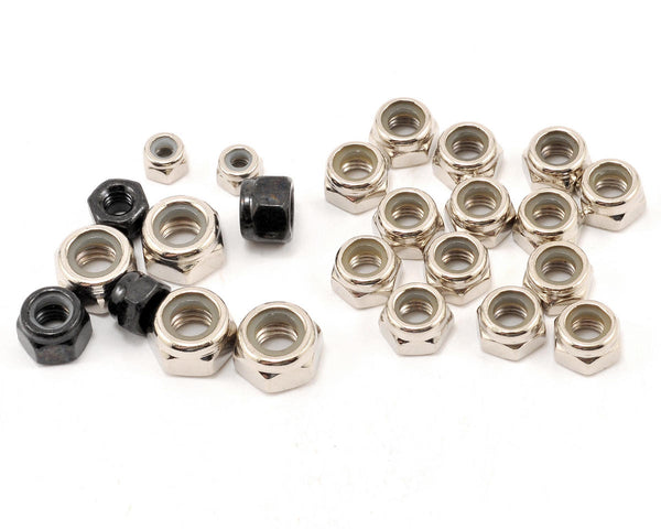 LOSB6590 Losi Lock Nut Asst. 3,4,5,6MM (24), 5IVE-T