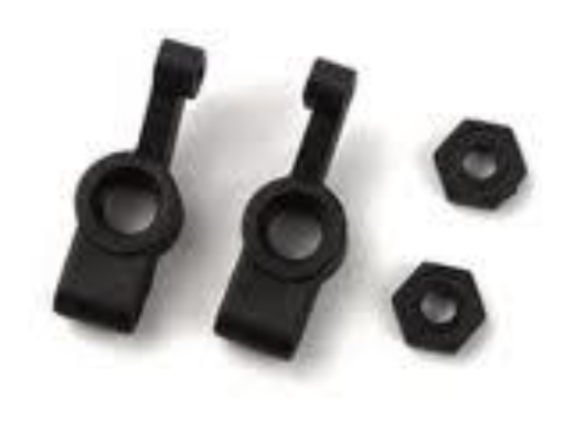 LRP-120910 LRP Rear Hub Carriers + Hex Wheel-Adapter (each with 2pcs) - S10 Blast BX/TX/MT/SC LRP