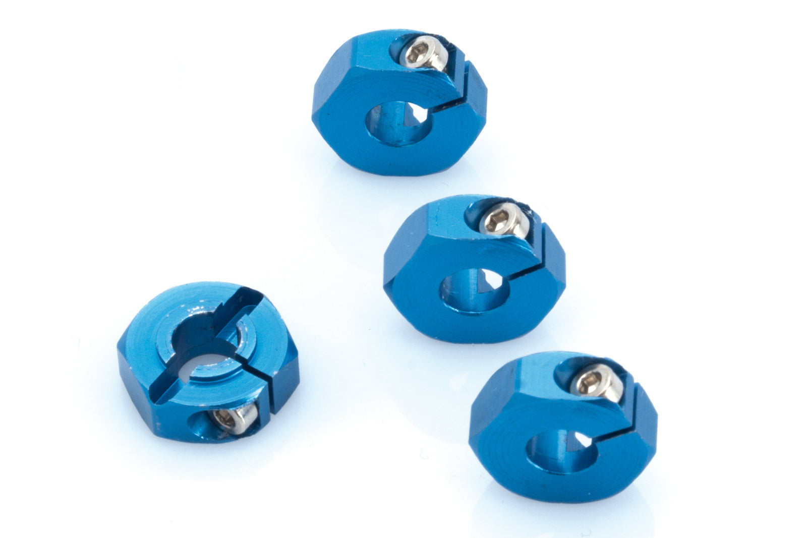 LRP-122503 LRP Aluminium Wheel-Adapter blue (4pcs) - S10 LRP