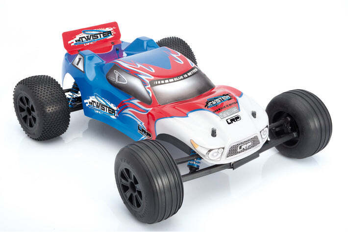 LRP-124078 LRP Body Shell Prepainted black/white/blue HD - S10 Twister TX LRP