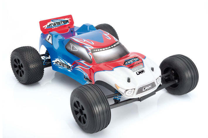 LRP-124079 LRP Body Shell Prepainted blue/red HD - S10 Twister TX LRP
