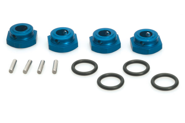 LRP-124600 LRP Aluminium Wheel-Adapter blue (4pcs) - S10 Blast