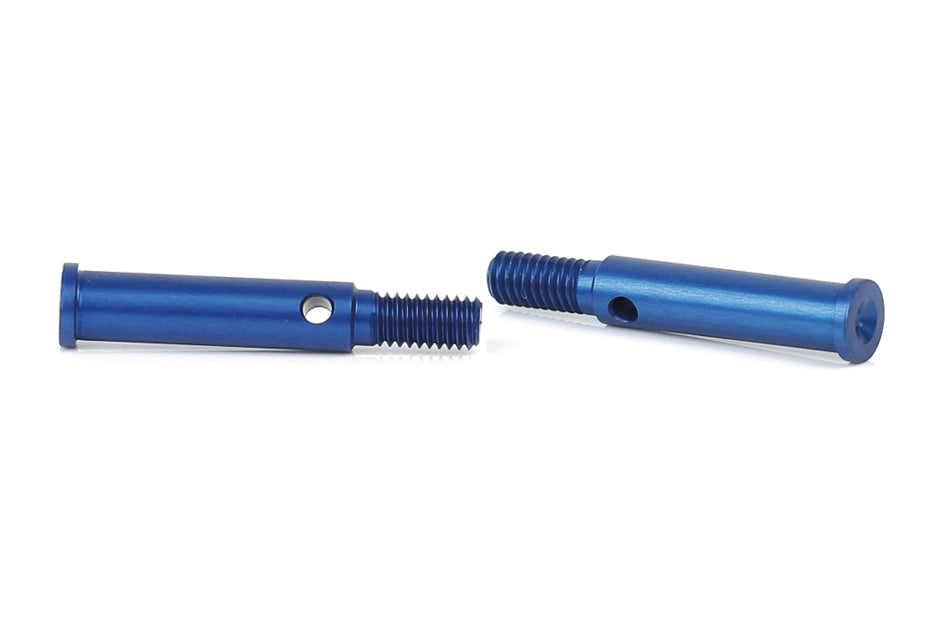 LRP-124601 LRP Aluminium Front Hub Carrier Axle blue (2pcs) - S10 Twister LRP