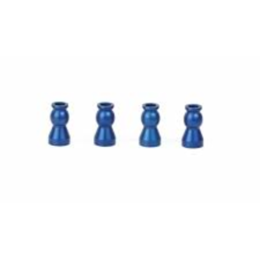 LRP-124602 LRP Aluminium upper shock mounting blue (4pcs) - S10 Twister/Blast