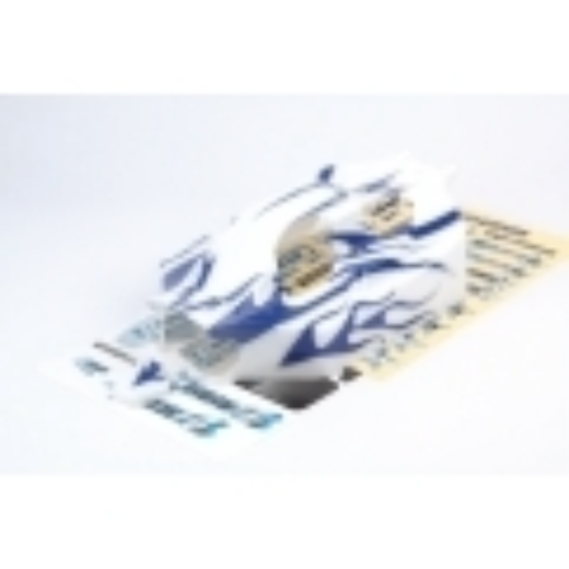 LRP-133025 LRP Body Shell Prepainted blue/white HD - Rebel BX