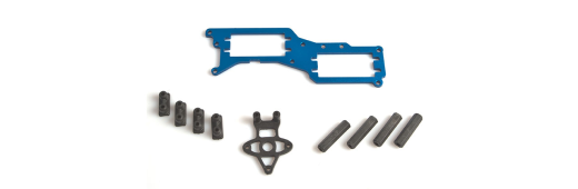 LRP-133138 LRP Aluminium Servo Mounting and Plastik Parts - Rebel TX LRP