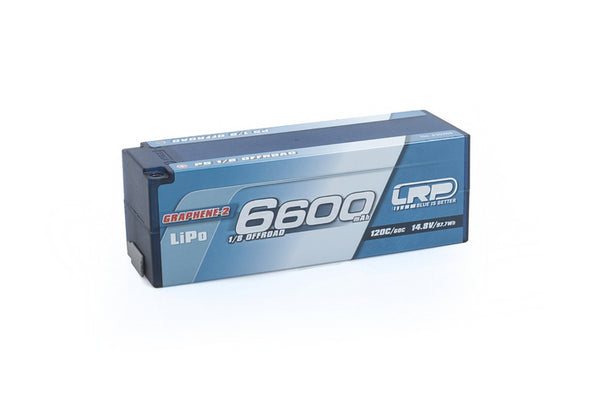 LRP-430269 LRP P5 1/8 Offroad Stock Spec GRAPHENE-2 6600mAh Hardcase Battery - 14.8V Lipo - 120C/60C