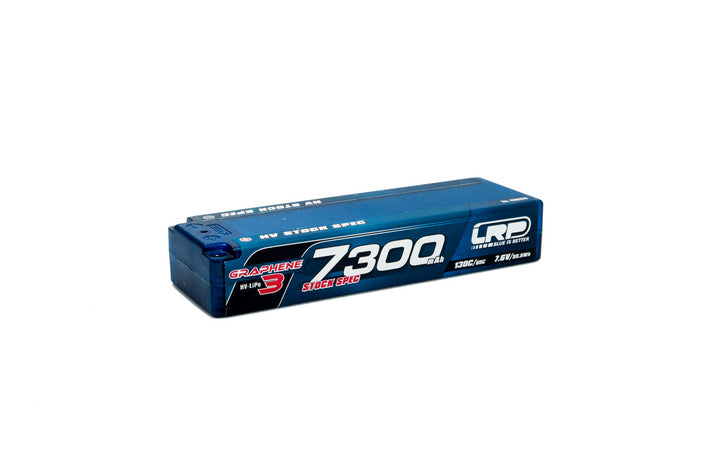 LRP-430276 LRP HV Stock Spec GRAPHENE-3 7300mAh Hardcase Battery - 7.6V LiPo - 130C/65C