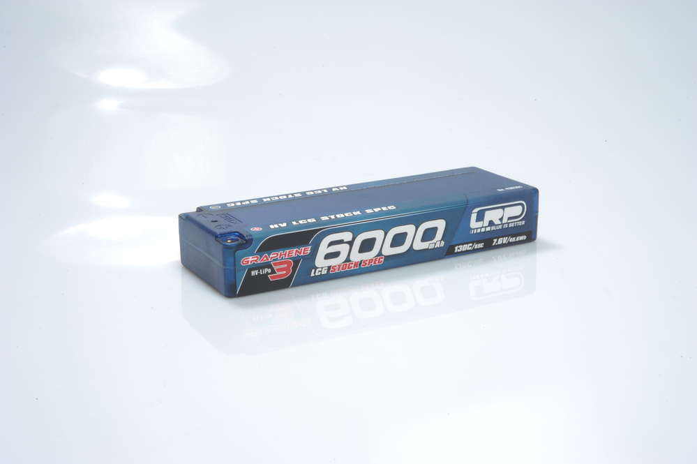 LRP-430281 LRP HV LCG Stock Spec GRAPHENE-3 6000mAh Hardcase Akku - 7.6V LiPo - 130C/65C LRP