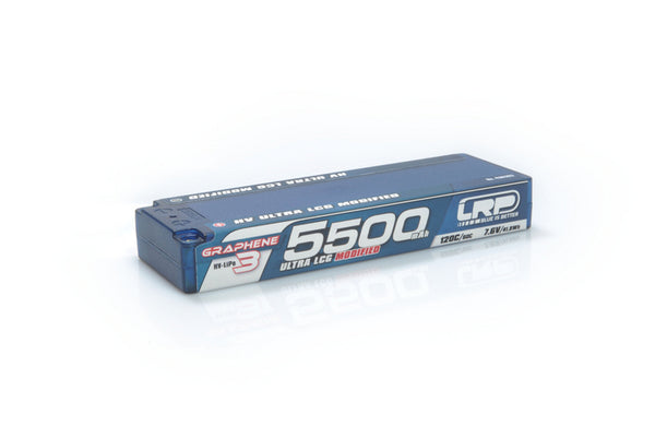 LRP-430282 LRP HV Ultra LCG Modified GRAPHENE-3 5500mAh Hardcase Akku - 7.6V LiPo - 120C/60C