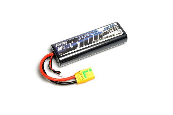 LRP-430413X LRP ANTIX 3100mAh - 7.4V - 50C LiPo Battery - Car Stickpack Hardcase - XT90 Plug