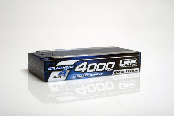 LRP-431273 LRP HV Ultra LCG Modified Shorty GRAPHENE-4 4000mAh Hardcase battery - 7.6V LiPo - 120C/60C