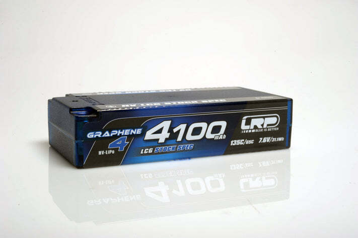 LRP-431275 LRP HV LCG Stock Spec Shorty Graphene-4 4100mAh Hardcase Battery - 7.6V LiPo - 135C/65C LRP