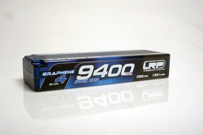 LRP-431279 LRP HV Stock Spec GRAPHENE-4 9400mAh Hardcase battery - 7.6V LiPo - 135C/65C LRP
