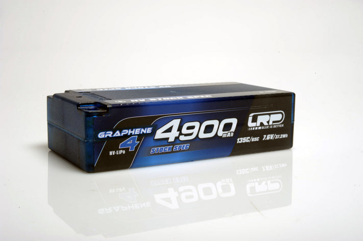 LRP-431284 LRP HV Stock Spec Shorty GRAPHENE-4 4900mAh Hardcase battery - 7.6V LiPo - 135C/65C