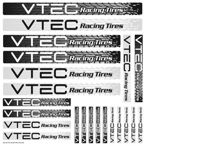 LRP-62414 LRP STICKER SHEET VTEC RACING TYRES LRP