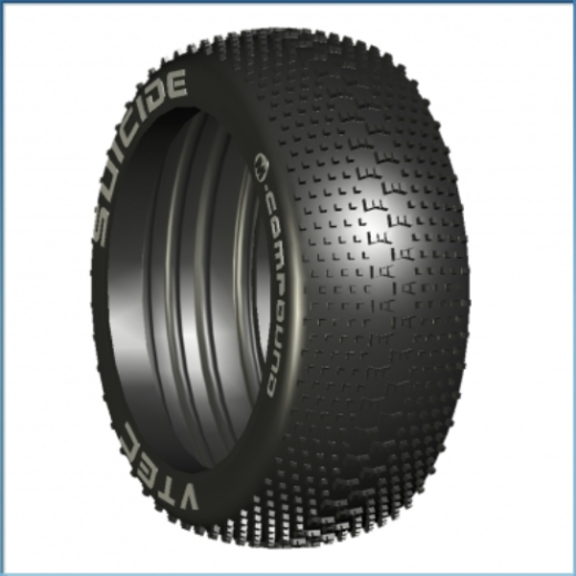 LRP-65513M LRP 1/8 OFF ROAD SUICIDE TYRE MEDIUM W/ MOLDED INSERT LRP