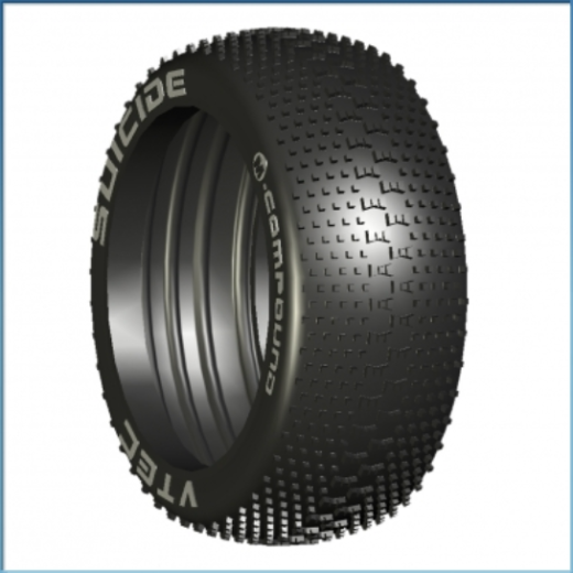 LRP-65513SS LRP 1/8 OFF ROAD SUICIDE TYRE SUPER SOFT W/ MOLDED INSERT LRP