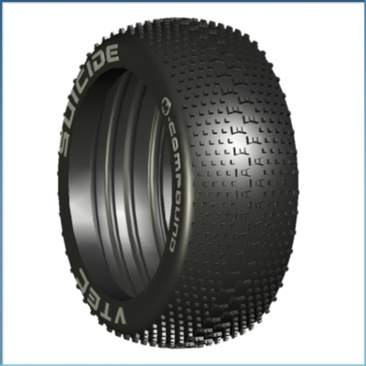 LRP-65513S *DISC*LRP 65513S 1/8 OFF ROAD SUICIDE TYRE SOFT W/ MOLDED INSERT