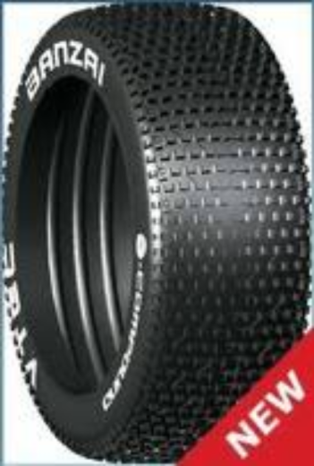 LRP-65517M *DISC* LRP VTEC 1/8 OFFROAD BUGGY BANZAI TYRE MEDIUM