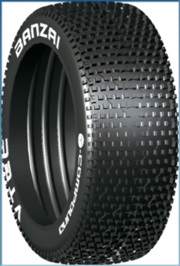 LRP-65517S *DISC* LRP VTEC 1/8 OFFROAD BUGGY BANZAI TYRE SOFT