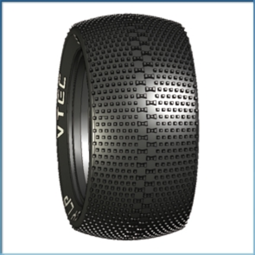 LRP-65523M LRP 1/8 TRUGGY LP SUICIDE TYRE W/INSERT MEDIUM