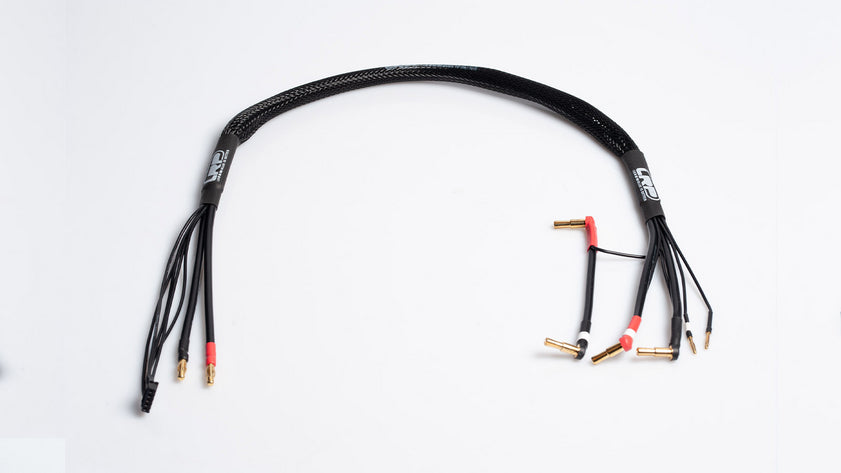 LRP-65808 LRP 2x 2S-charging lead - 60cm - 4mm, XH to 4/5mm, 2mm LRP