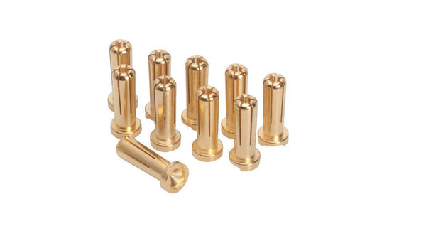 LRP-65817 LRP 5mm Gold Works Team connectors (10 pcs.)