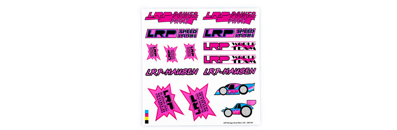 LRP Heritage Decal Sheet 1 XS