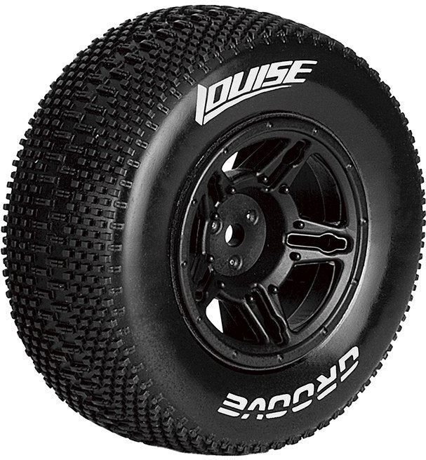 LT3146SB Louise RC Sc-Groove 1/10 Short Course Tires, Soft, 12, 14 & 17Mm Removable Louise