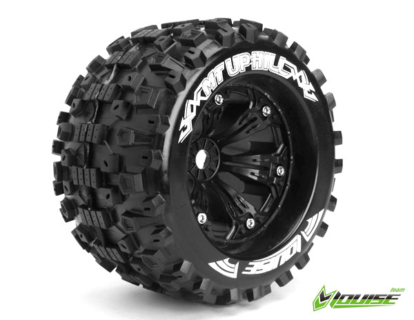 LT3219B MT-Uphill 1/8 Monster Truck Tyres Black Louise