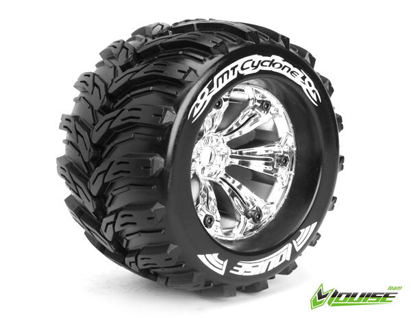 LT3220C MT-Cyclone 1/8 Monster Truck Tyres Chrom Louise