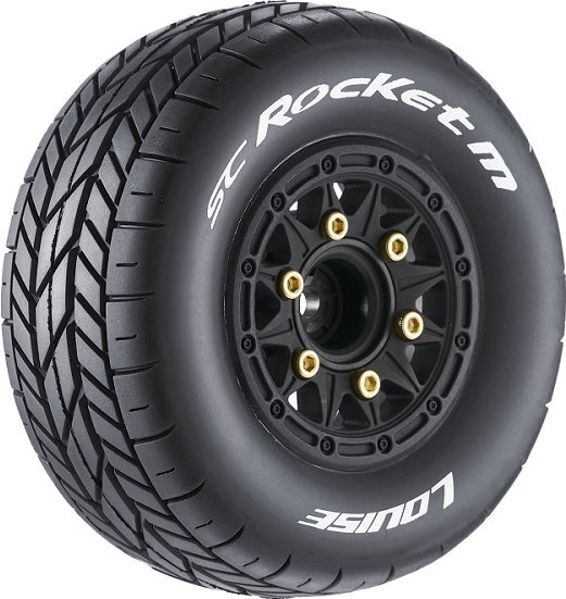 LT3228SB Louise RC Sc-Rocket 1/10 Short Course Tires, Soft, 12, 14 & 17Mm Removable Louise