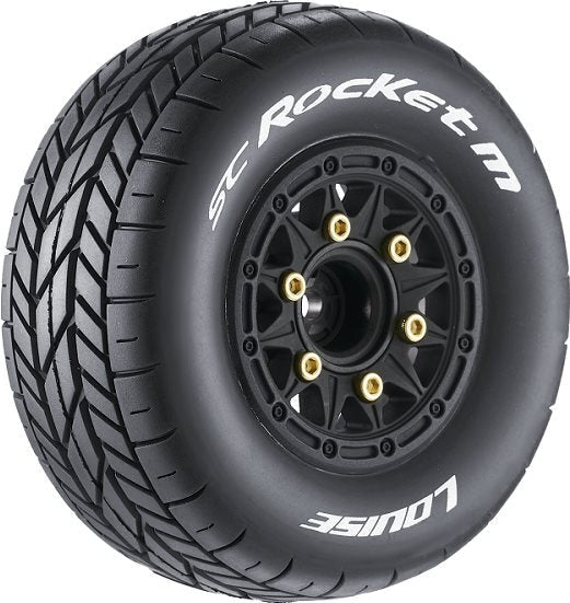 LT3228VB Louise RC Sc-Rocket 1/10 Short Course Tires, Super Soft, 12, 14 & 17Mm Removable Louise