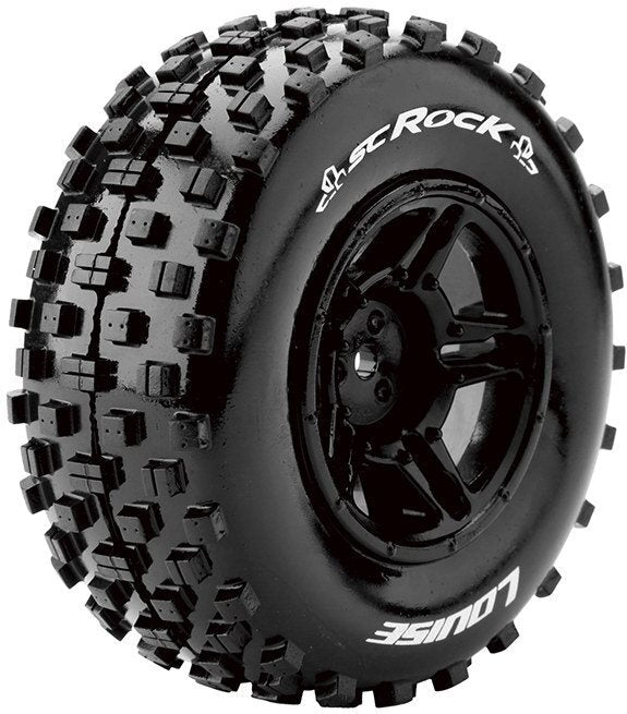 LT3229SB Louise RC Sc-Rock 1/10 Short Course Tires, Soft, 12, 14 & 17Mm Removable Louise