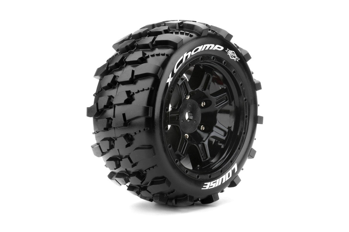 LT3349B X-Champ Rim & Tyre X-MAXX 24mm hex Louise