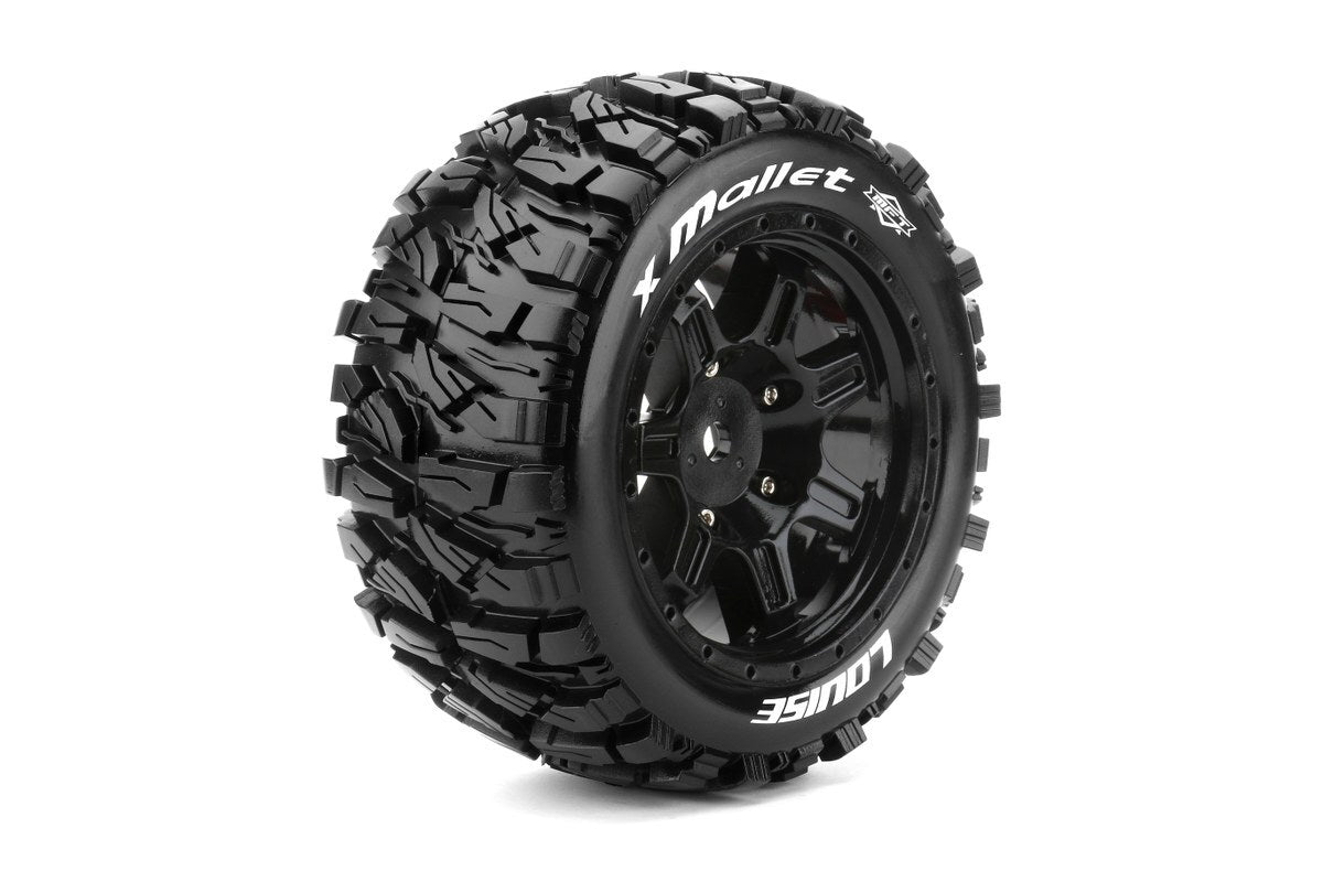 LT3350B X-MALLETT Rim & Tyre X-MAXX 24mm hex Louise